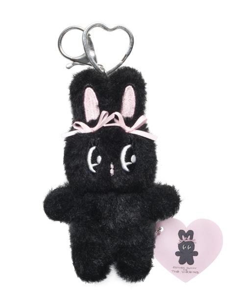 black esther bunny keychain