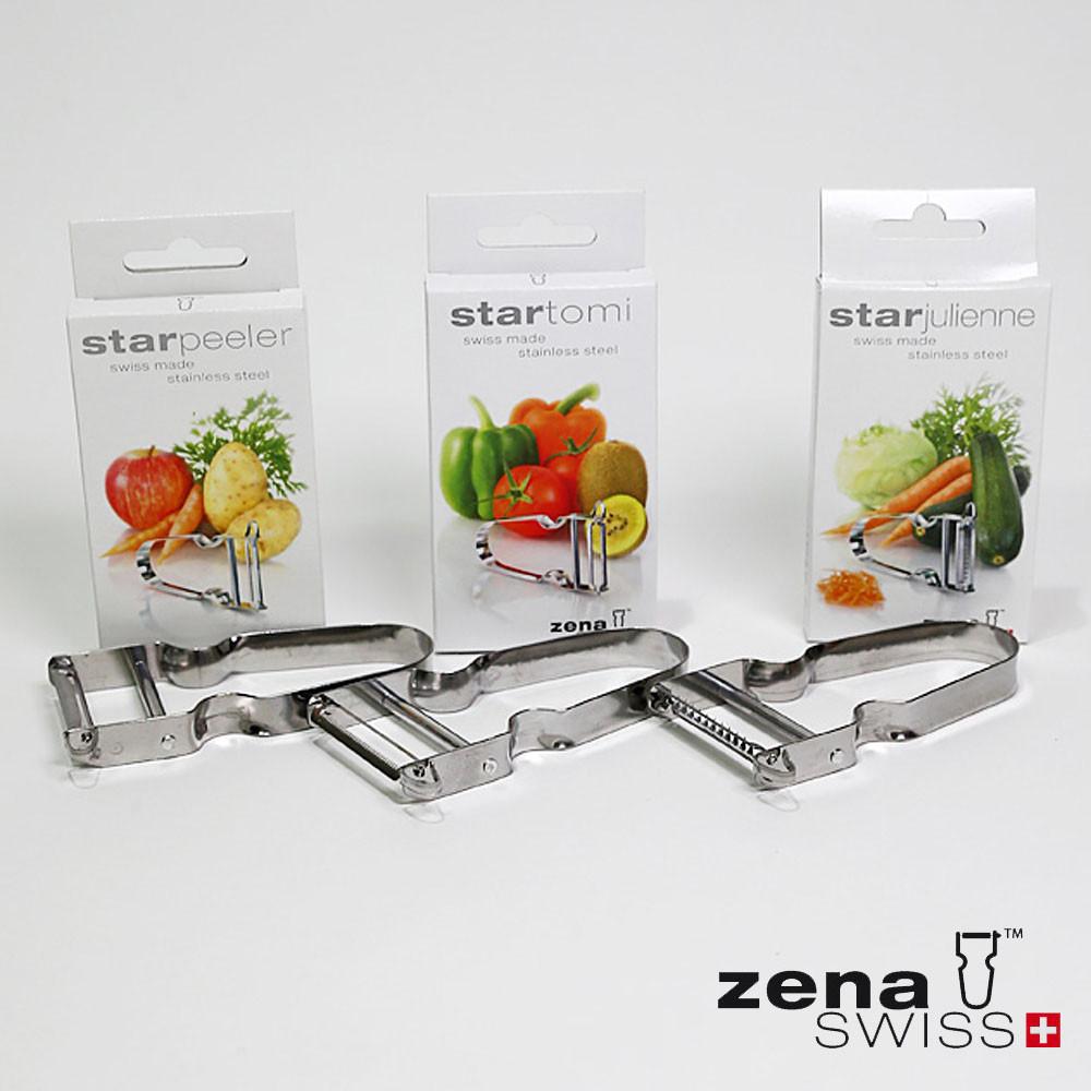 제나스위스 스타 필러 채칼 줄리엔커터 감자 채칼 양배추 오이 당근 채썰기