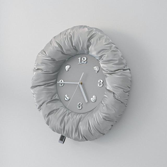 Souffle Clock_2color 수플레무소음벽시계(건전지포함) (1월2일이후 순차적배송)