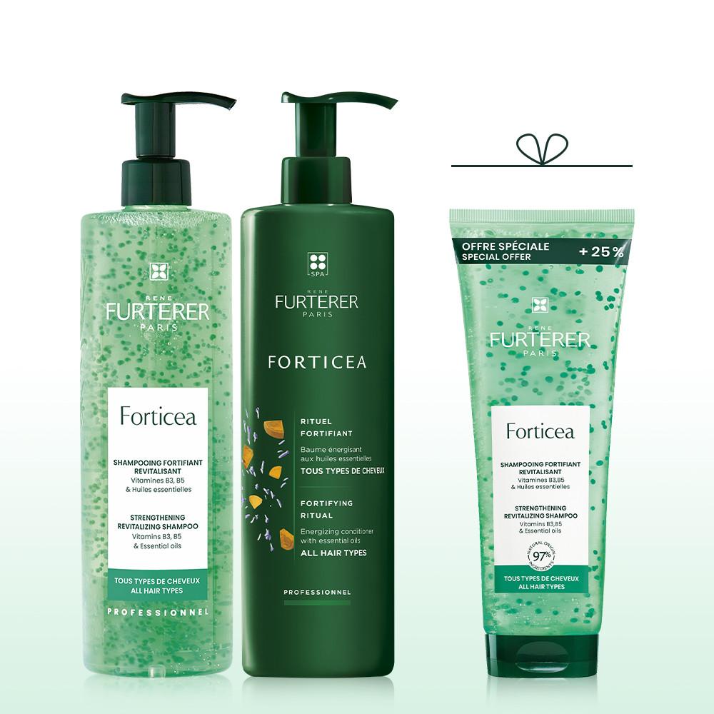 [르네휘테르] 포티샤 두피&모발강화 샴푸&컨디셔너 600ml 듀오(+포티샤샴푸250ml증정) : 르네휘테르