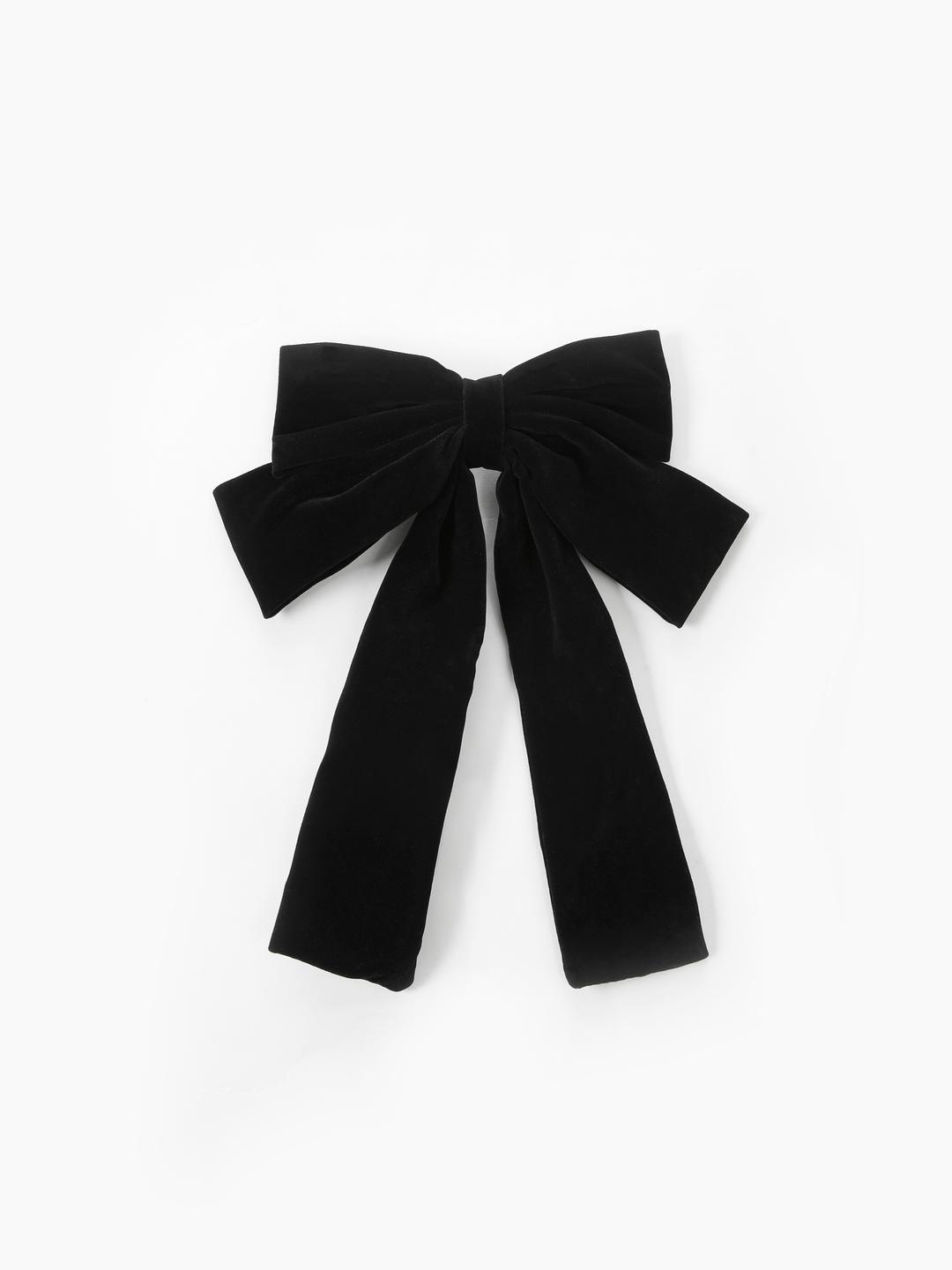 Solid Bow Decor Hair Clip