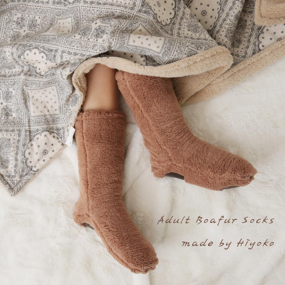 양털보아 롱 수면양말 수족냉증 수면덧신 임산부 귀여운 미끄럼방지 겨울 보온 따뜻한 긴양말