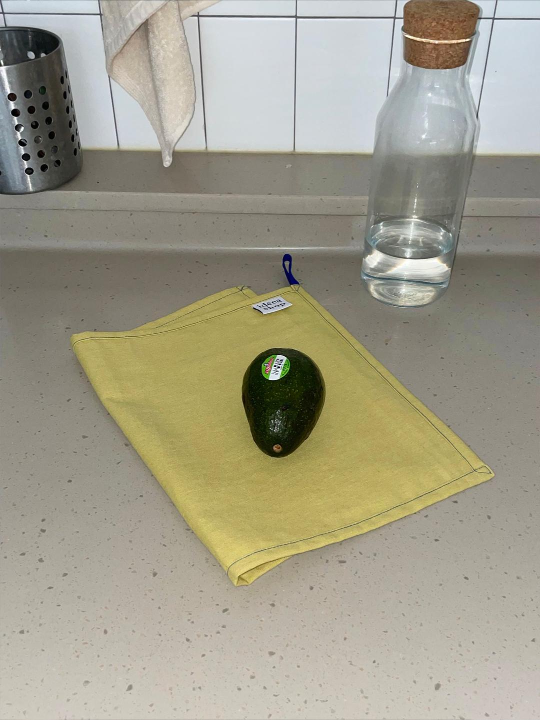 linen kitchen cloth - mustard