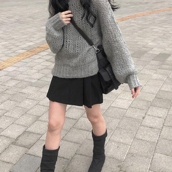 [2만장판매]베이직 나그랑 니트(2color)