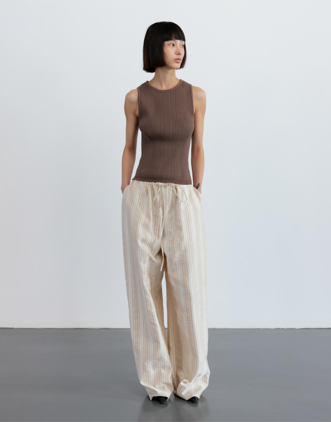 [3/31 예약배송] 25SS DRAWSTRING PANTS / STRIPE