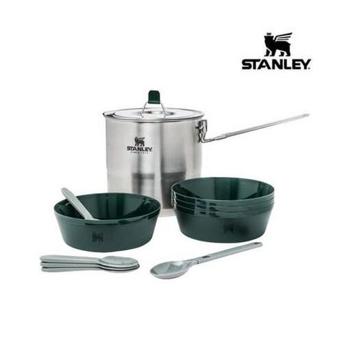 스탠리 캠핑 4인용 스텐 코펠세트 2.5L 백패킹 냄비 식기 그릇 쿡세트, 스텐쿡세트2.5리터..., 1개