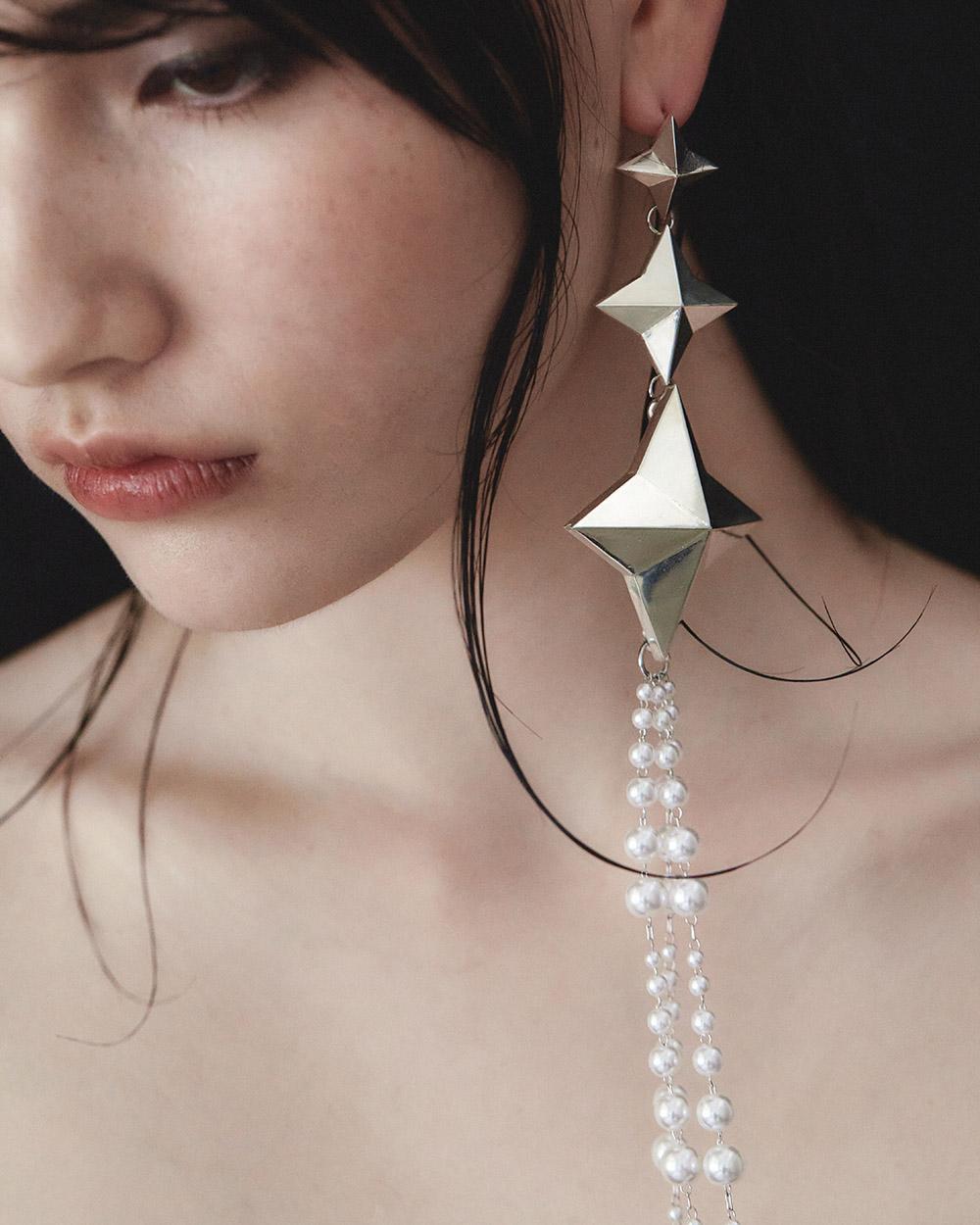 밤 물빛 미리내 귀걸이