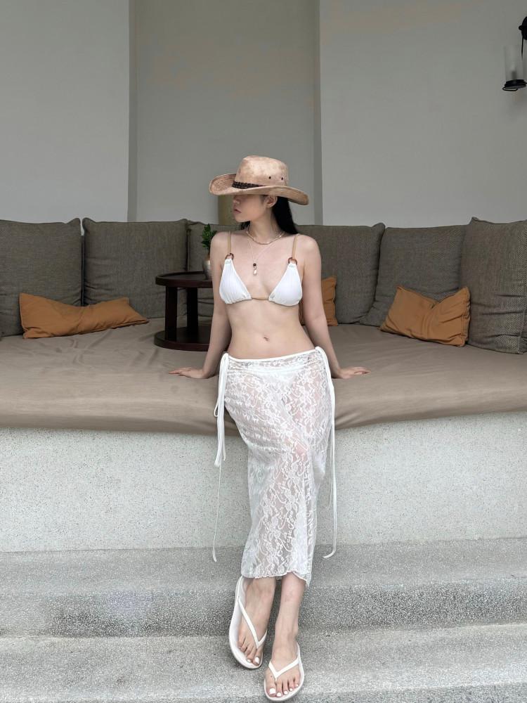see through lace long skirt / 시스루 레이스 롱스커트