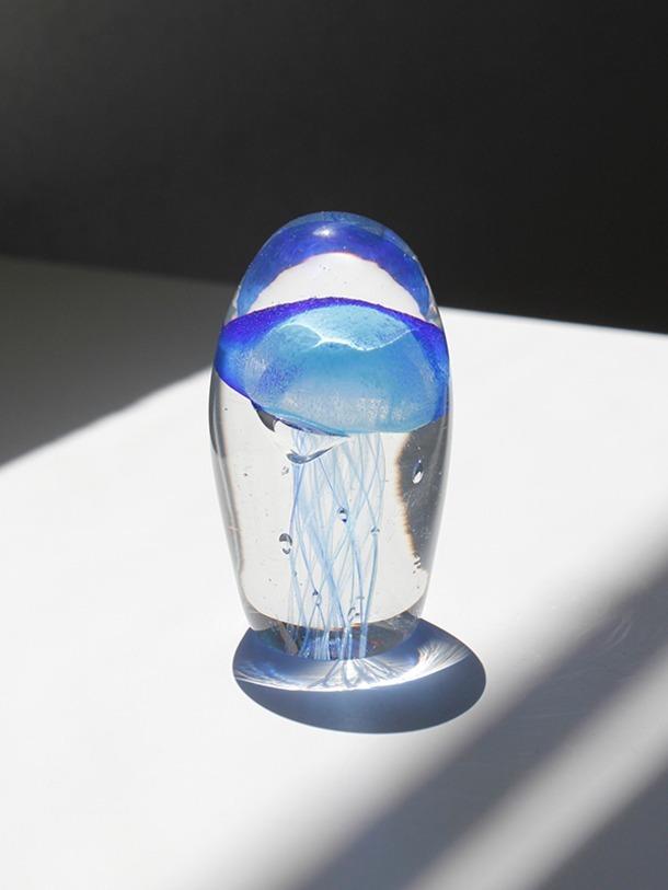 blue jellyfish paperweight