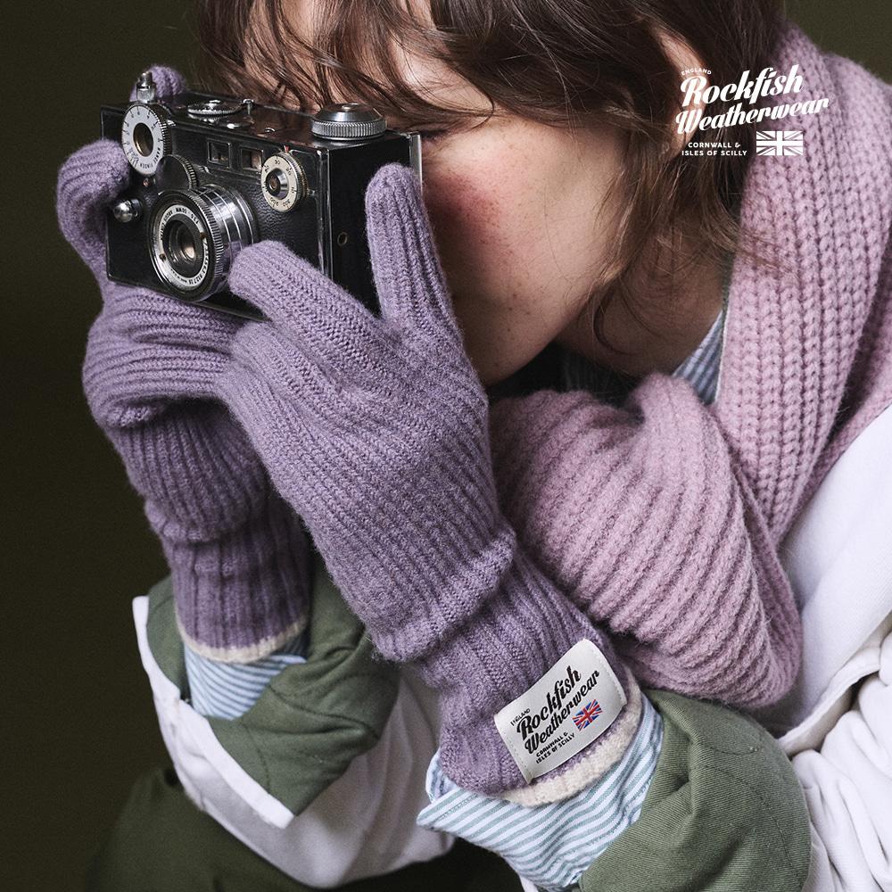[11/4 순차출고][락피쉬웨더웨어] WOOLY GLOVES - LAVENDER