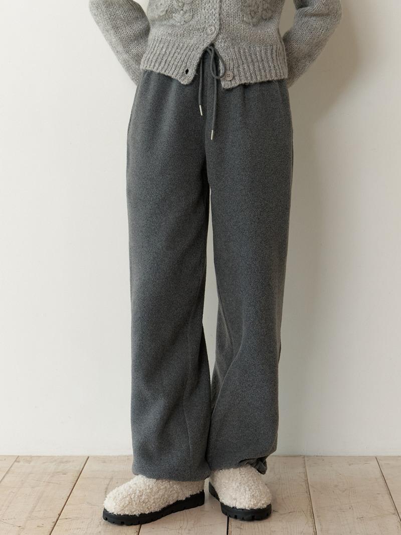 Oui fleece sweat pants (charcoal)
