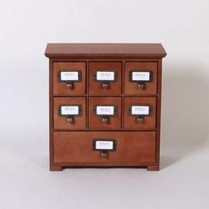 우드 7칸서랍 뉴 약장 수납 정리함-2색상 화이트