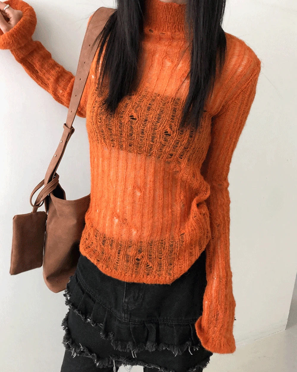 Rope see-through knit (3color)