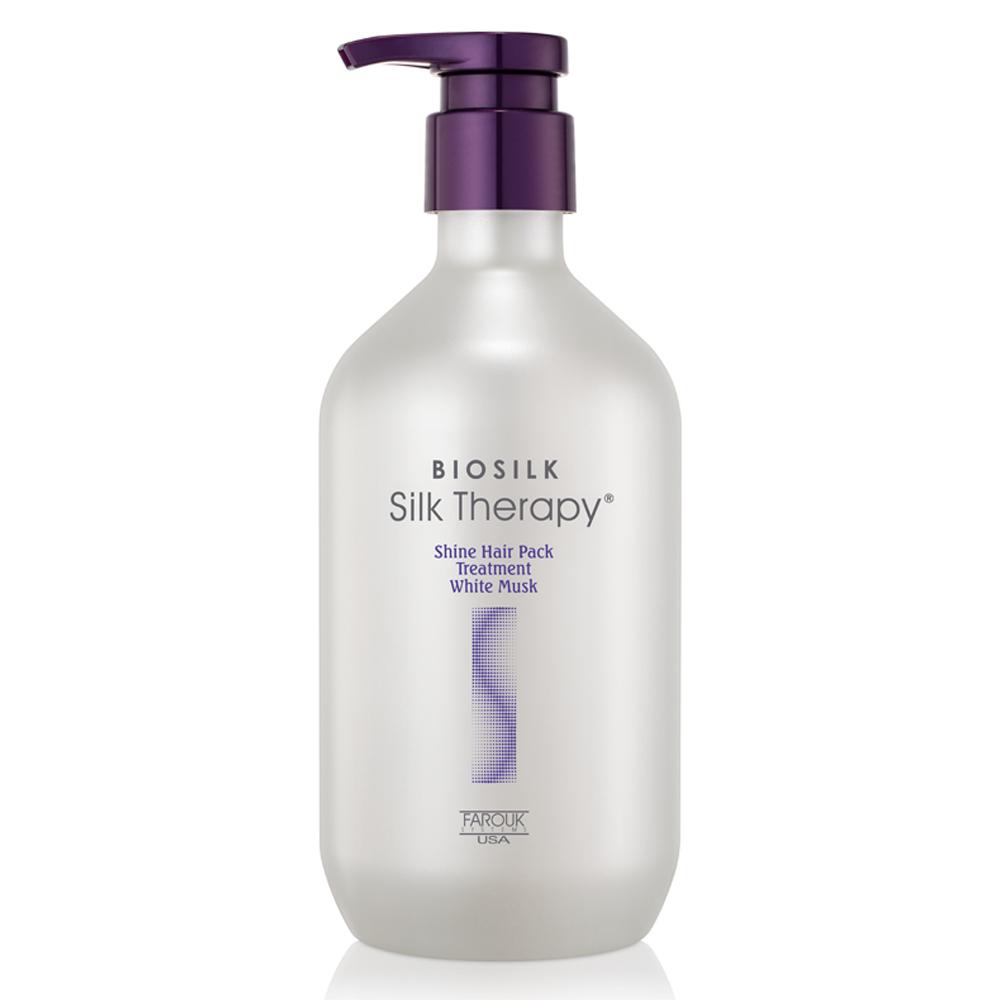 실크테라피 샤인 헤어트리트먼트 플러스 화이트머스크, 500ml, 1개