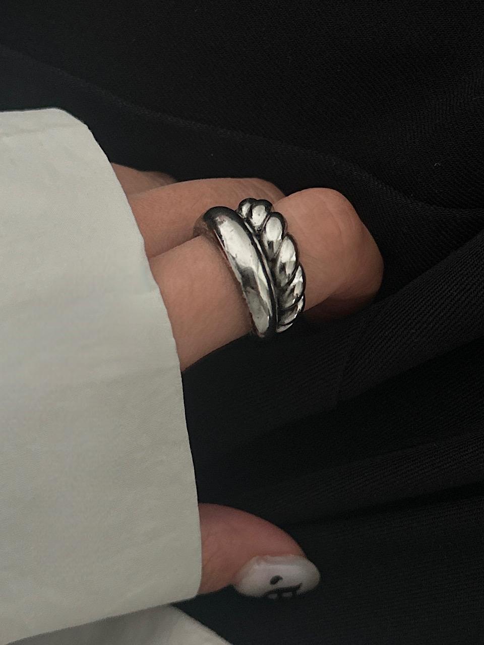 Vintage Double Texture Ring