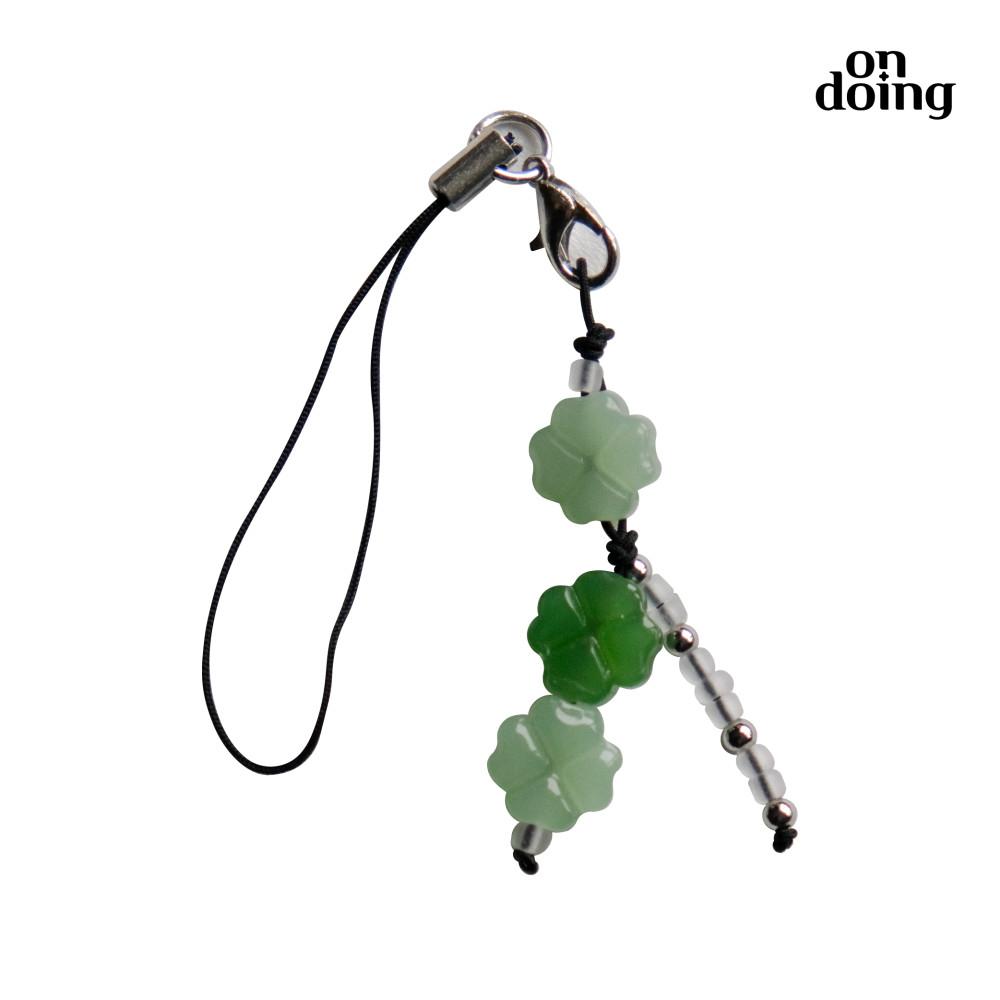 클로버 부적 키링☘️ 비즈 키링