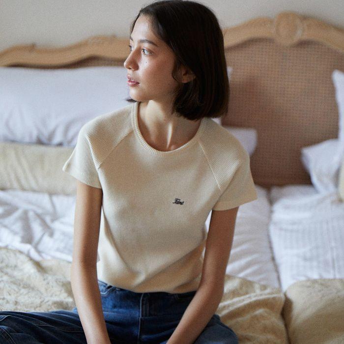 라글란 반팔 티셔츠 (IVORY)