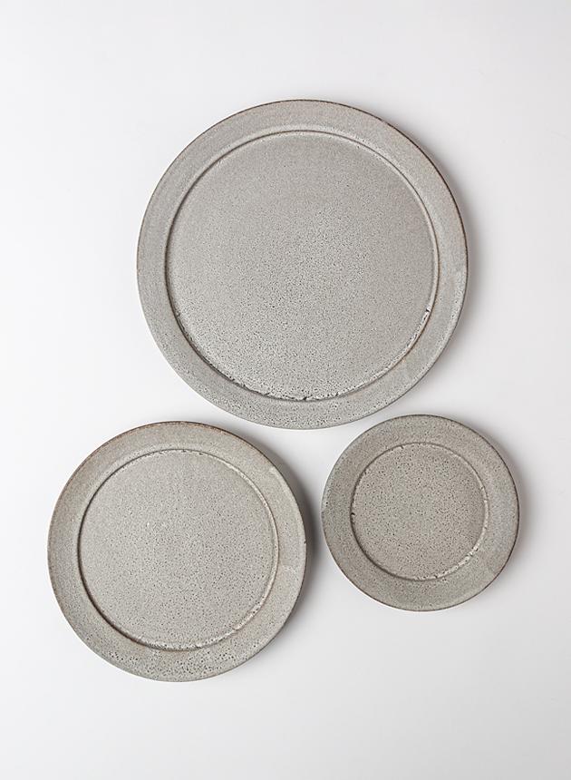 검은모래 접시 (White, 3 sizes)