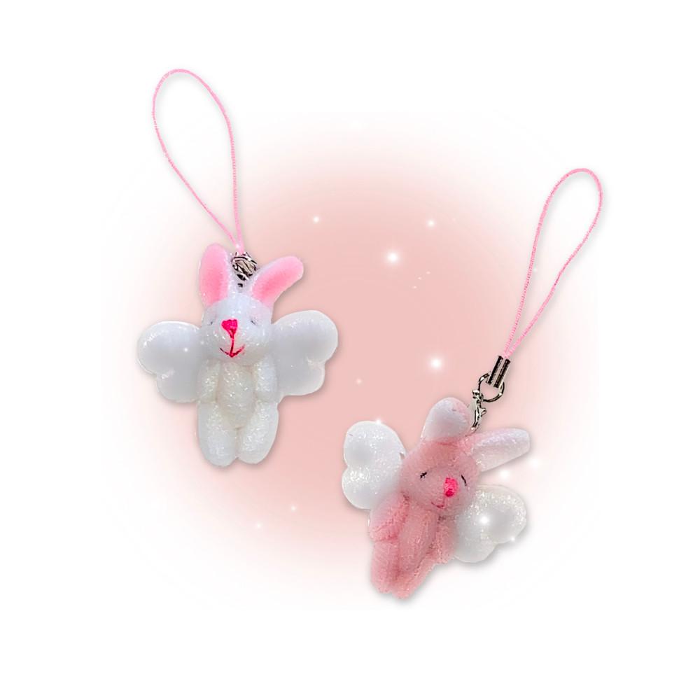 미니 천사토끼 키링