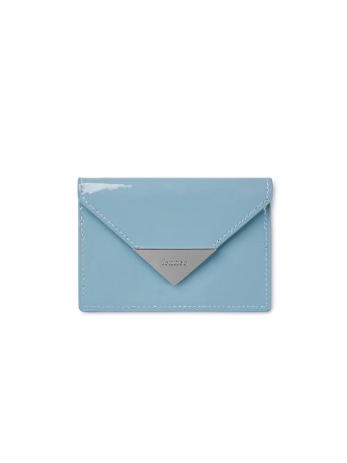 TRIANGLE FLAP CARD HOLDER - BLUE