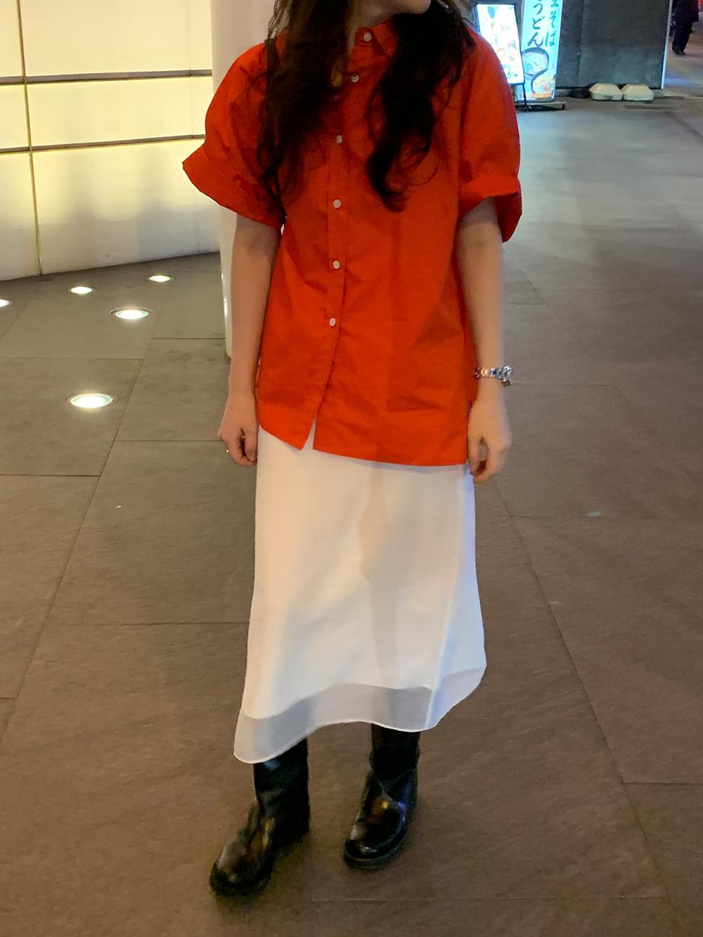 [리어스 제작] 글로우 레이어 스커트 (white)