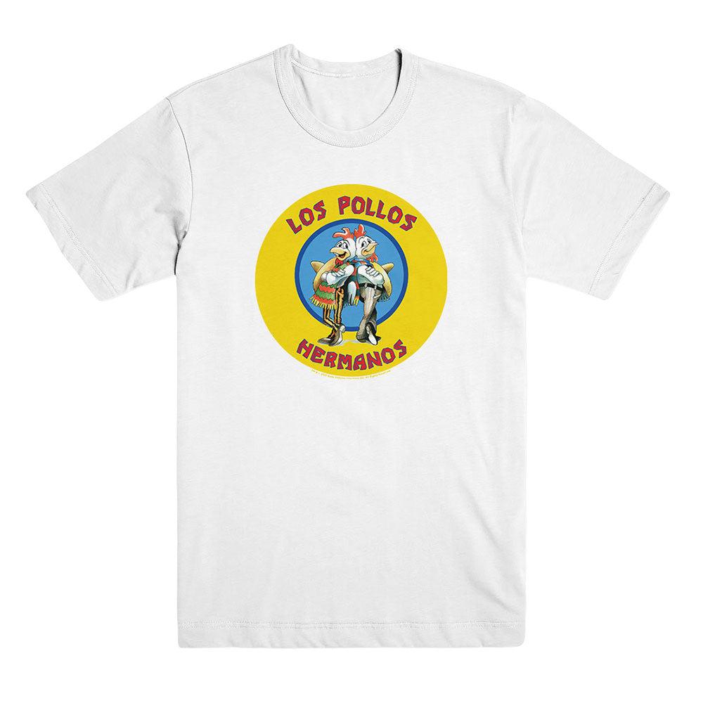 Los Pollos Hermanos Unisex White Tee from Breaking Bad - Small