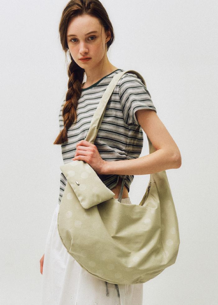 Mono Dot Hobo Bag_CTA927(Beige)