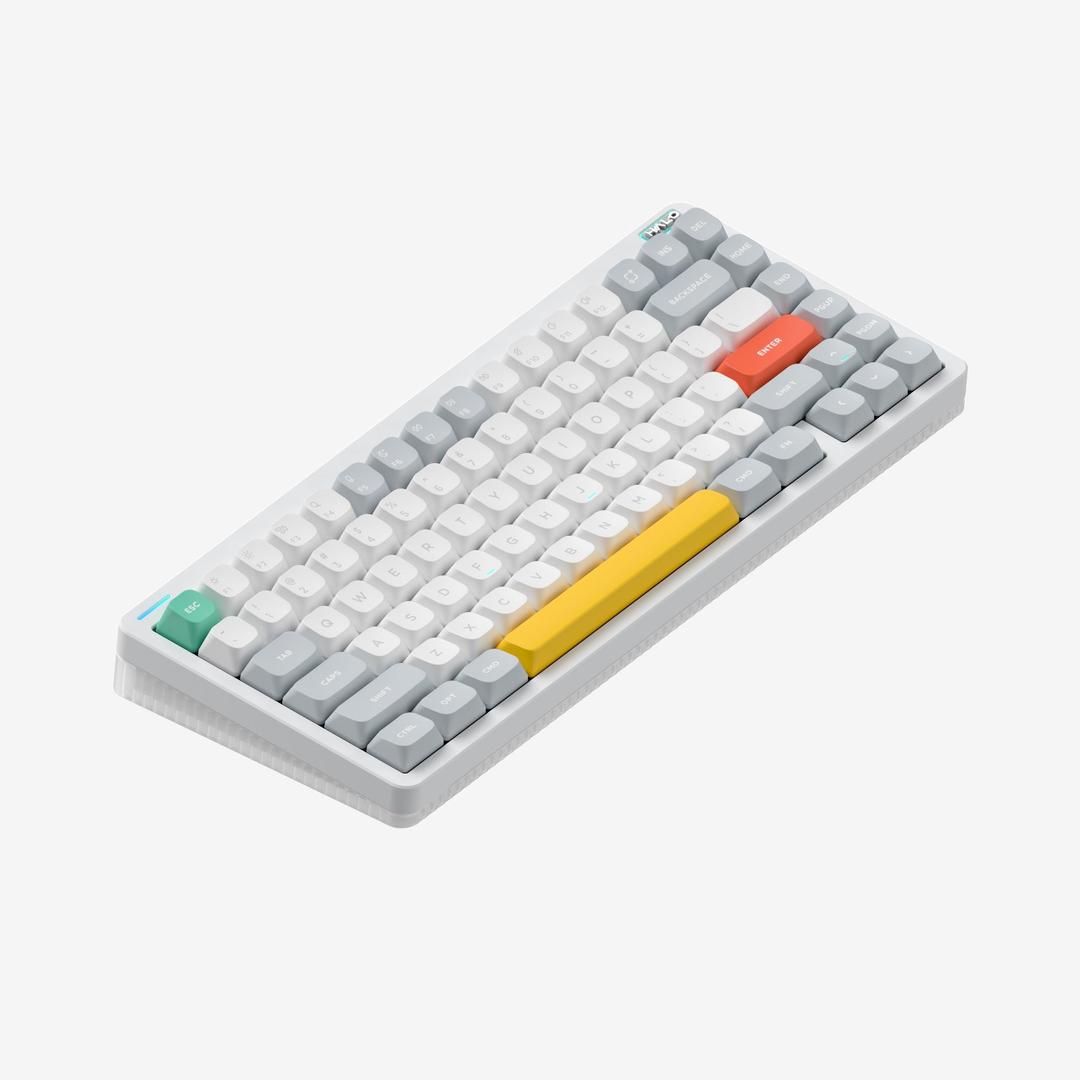 NuPhy Halo75 V2 - Ionic White / Mint (37gf) / Not Included