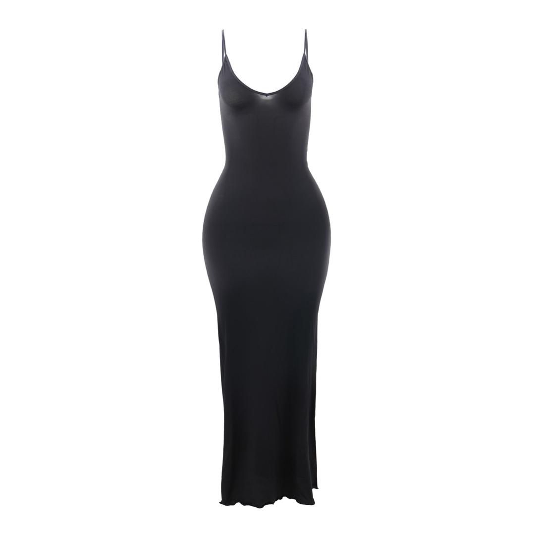 Mesh Maxi Dress Black