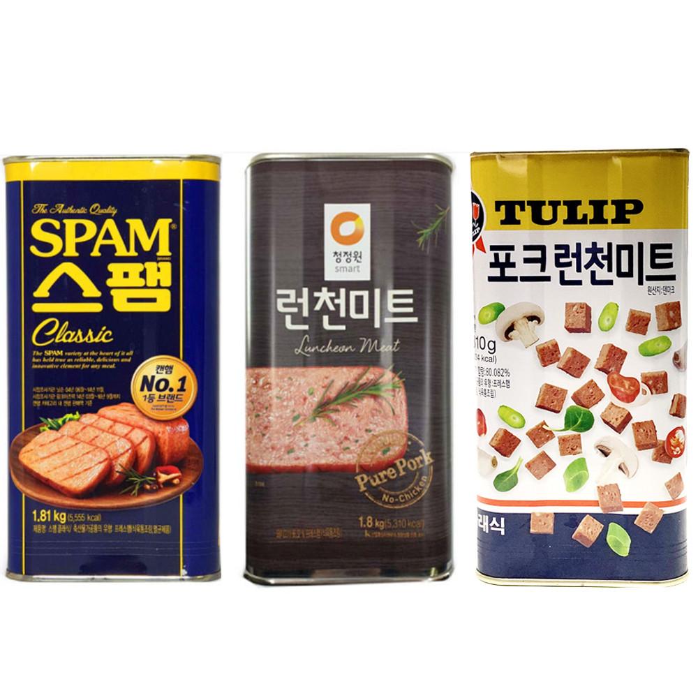 씨제이 스팸 클래식1.81kg 대용량 청정원 튤립 튜울립햄 런천미트 잇츠팜1.8kg