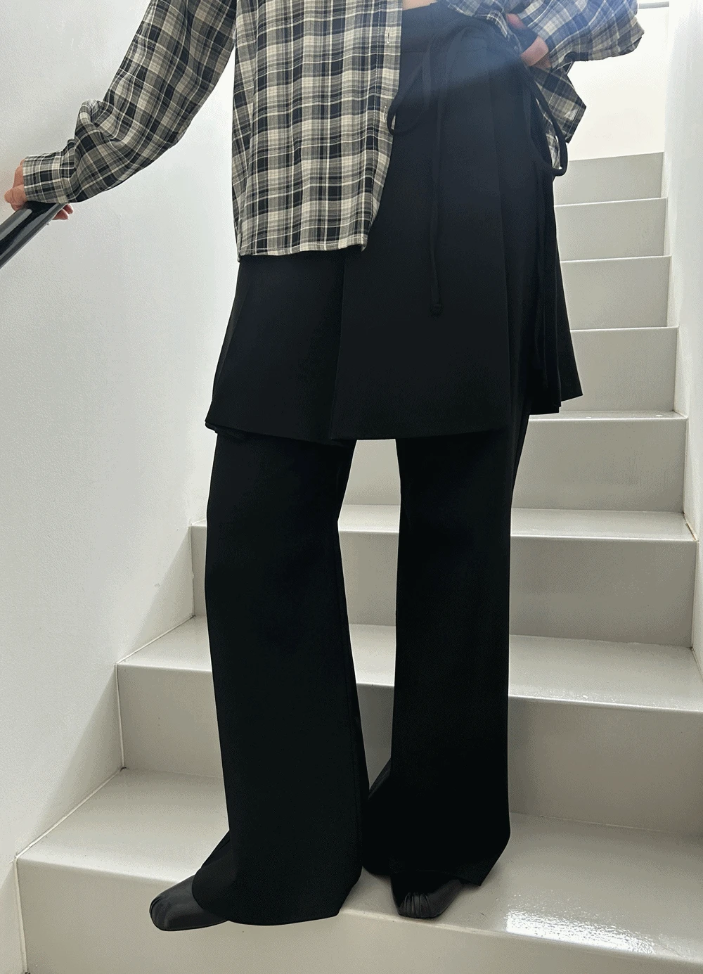 Deep Wrap Skirt (2Color)