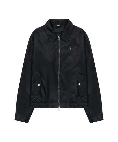 Nylon Bomber Jacket (Black)