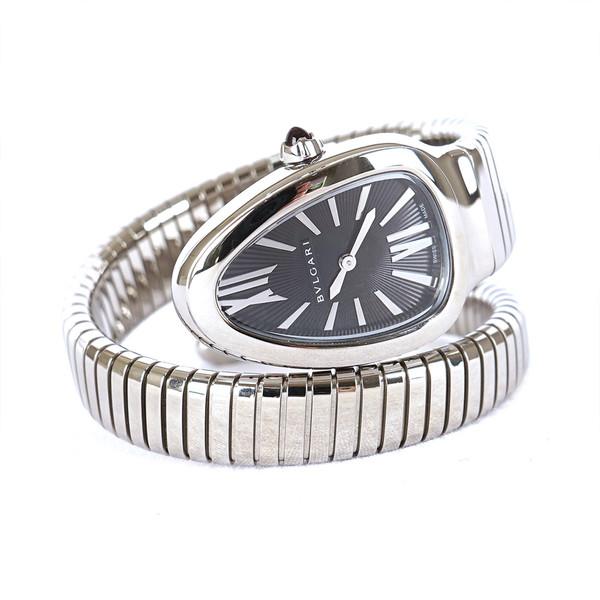 [하이앤바이 대구점] 불가리 세르펜티 투보가스 스틸 블랙 쿼츠 라지 102826 23년