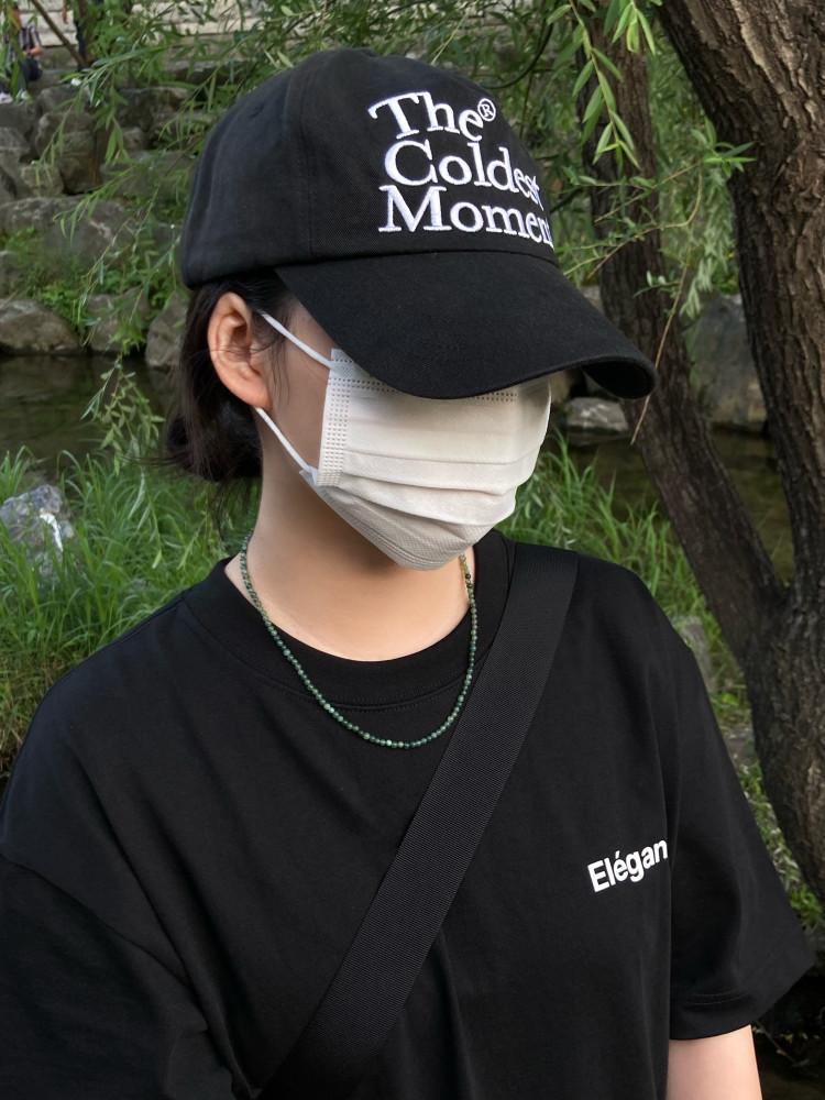 원석 목걸이 수초마노