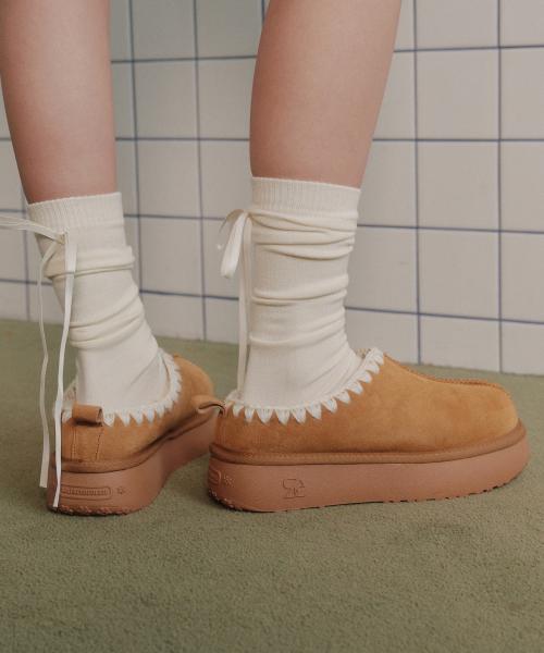 SAC 피넛 양털 슬리퍼 412443001 (4cm)