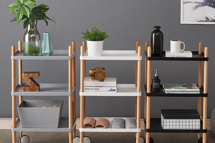 베른 원목트롤리 3단