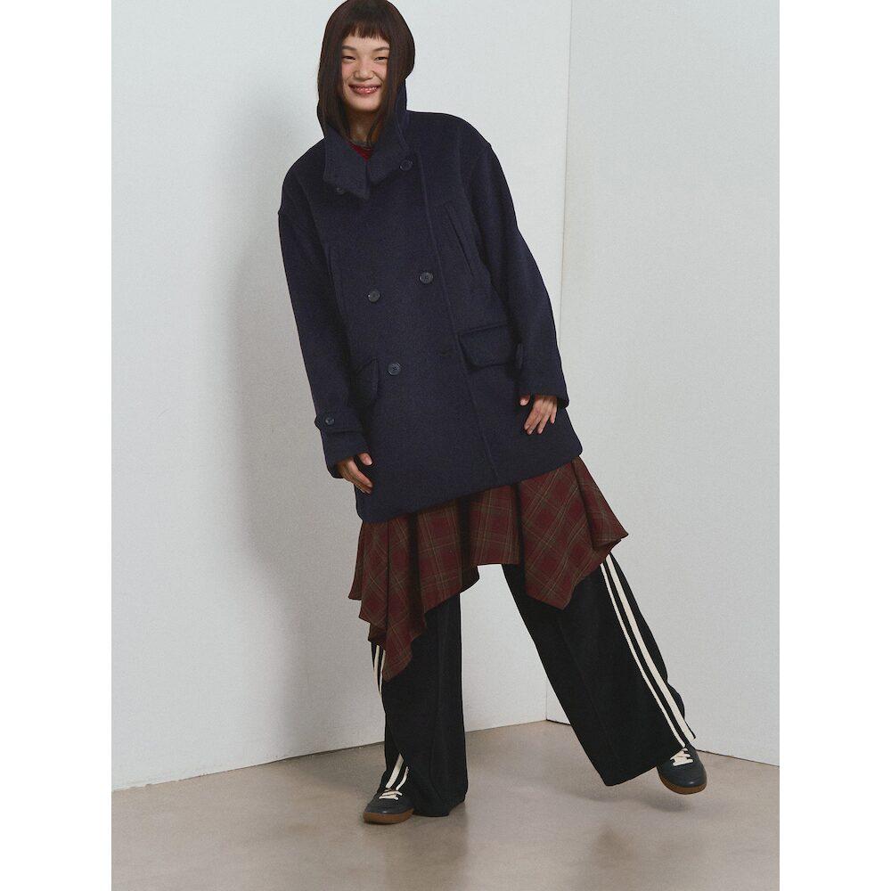 에잇세컨즈 오버핏 피코트  네이비 (355Y30LY2R)