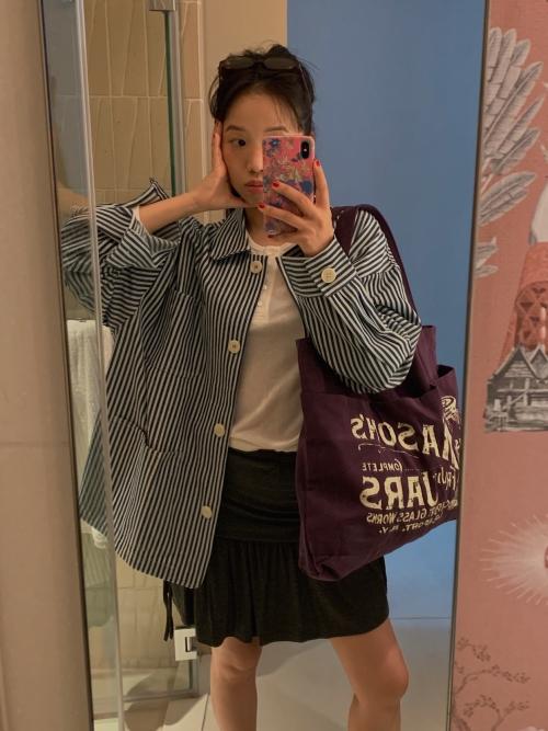 빈티지 스트라이프 야상 - 1col