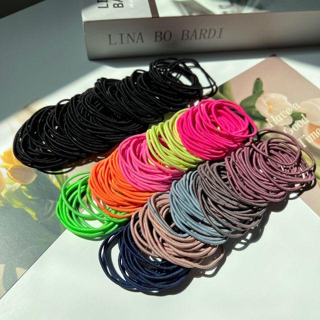 [대용량] 🔥🔥무매듭 머리끈 100개 세트 인기짱 ☺☺