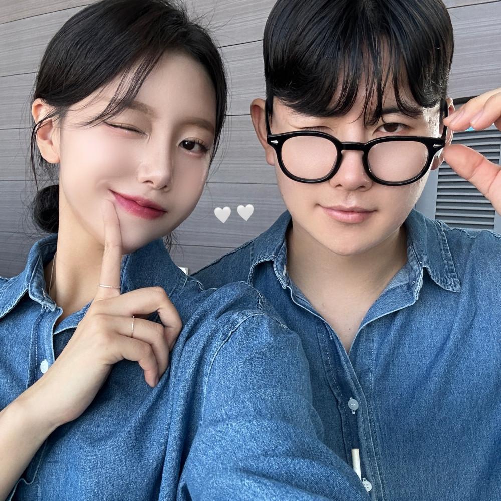 [unisex] 폴른 데님 포켓 셔츠 공항룩 코디 신혼여행 커플 시밀러룩