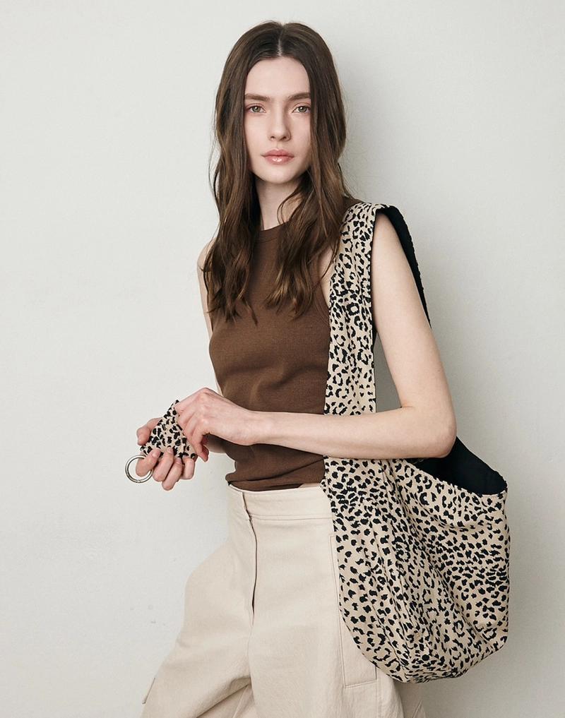 Bedullst 비덜스트 - Leopard Big Hobo Bag_3color