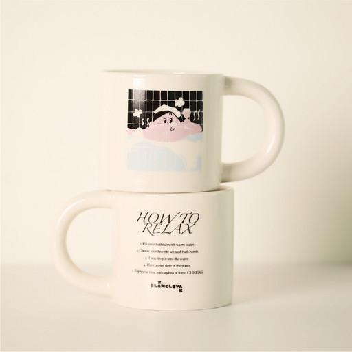 세라믹머그 How to realx : Bath time