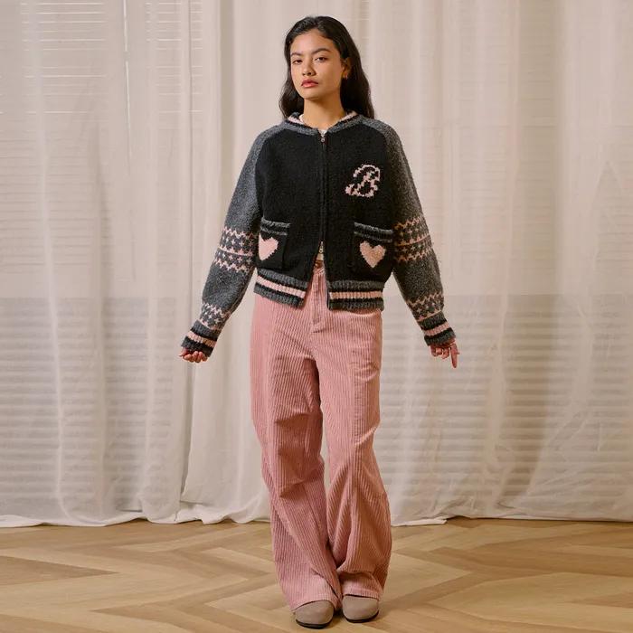 [수빈PICK]Wool Teddy Cowichan-Black