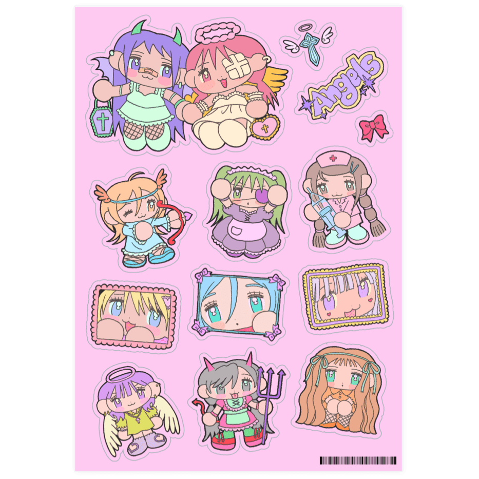 무쿠무쿠스튜디오 엔젤스 스티커 ㅣ 마플샵