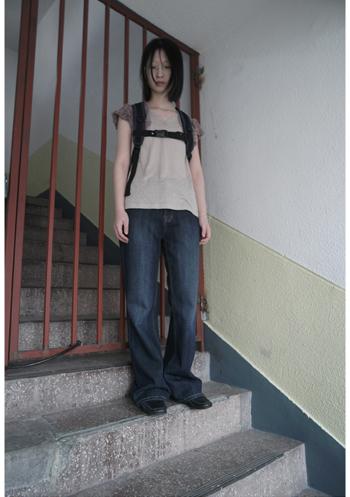 deep washing boots-cut jean