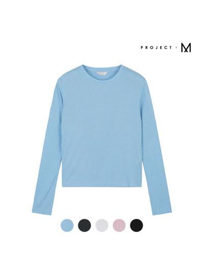 [프로젝트엠] 여성 솔리드 긴팔 티셔츠_EPD4TR2501