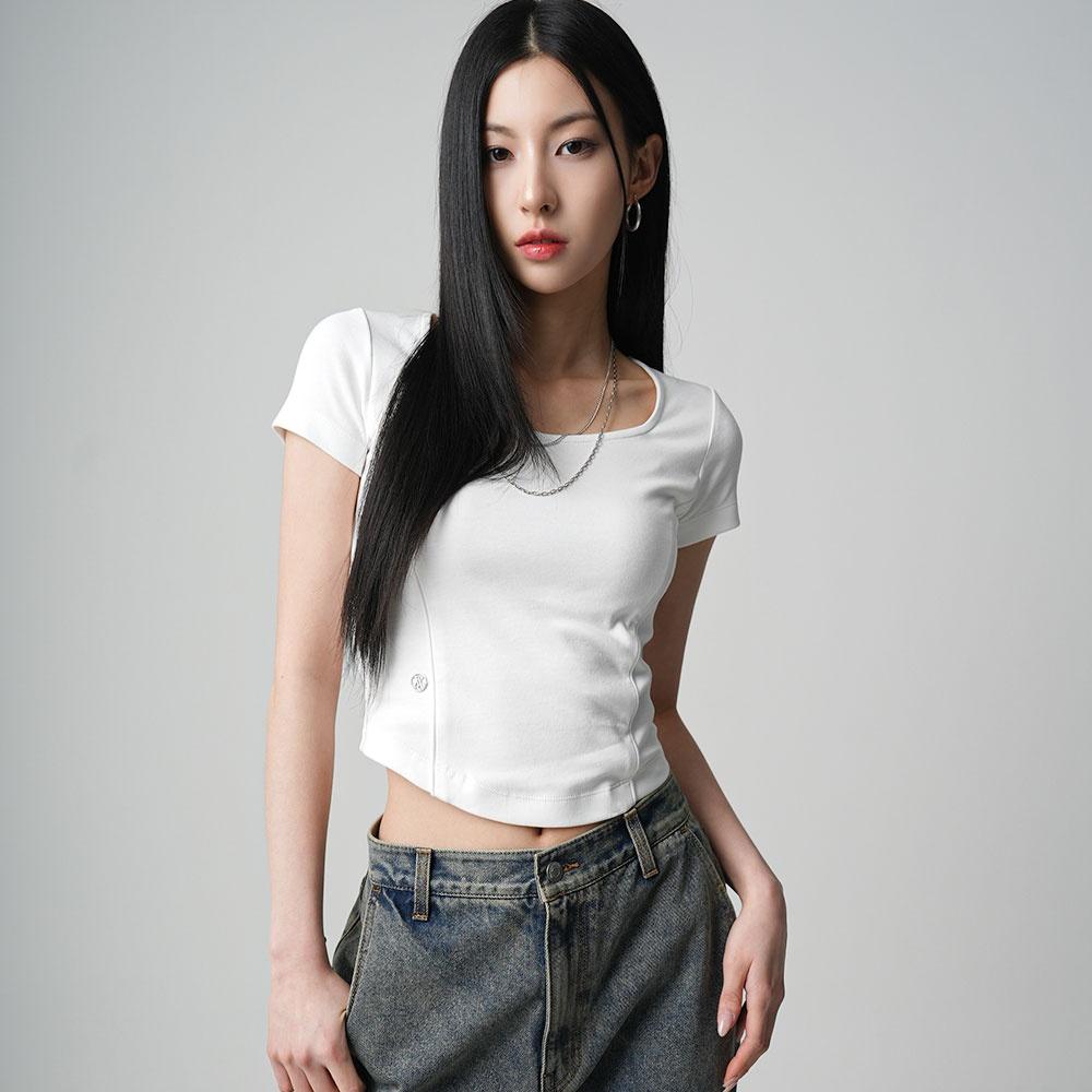 Pentagonal Line T-shirt IVORY