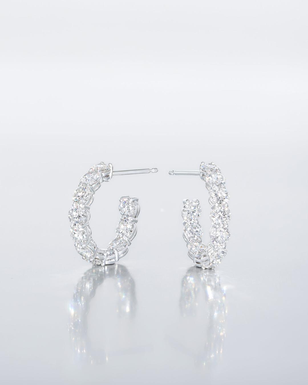 Round Hoop Earrings