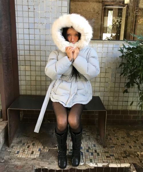 벨티드 후드 숏 다운_MIWJDEV0PB