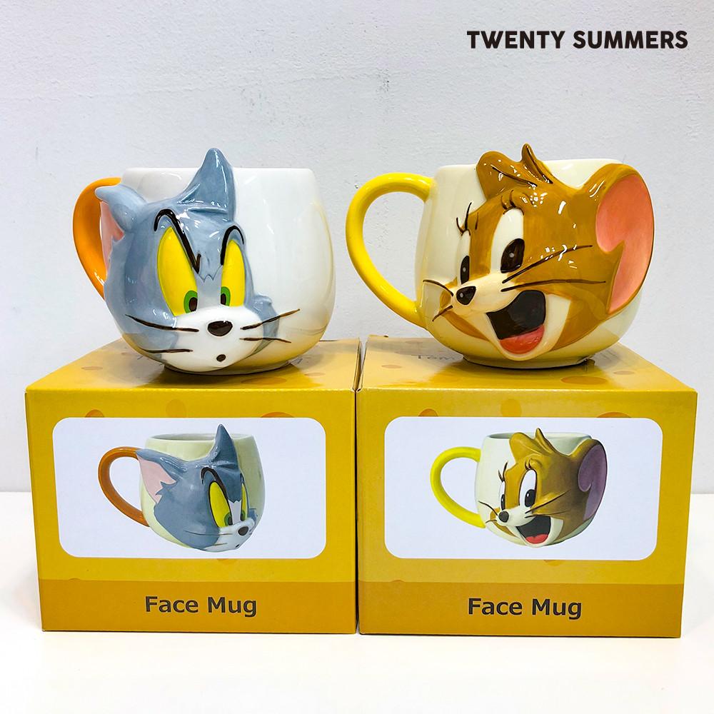 톰과 제리 페이스 입체 머그컵